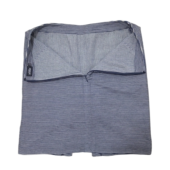 Kate Spade Saturday Cotton Peekaboo Skirt Navy Stripe Skirt Size 6 - Picture 5 of 10